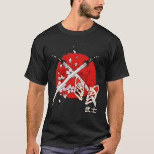 Ancient Japanese Cherry Blossom Samurai Katana Swo T-Shirt