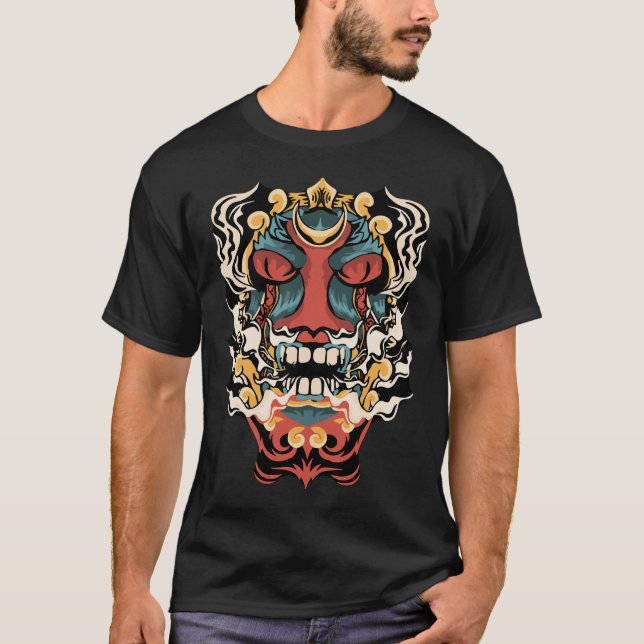 Ancient Japanese Devil Art T-Shirt (Front)