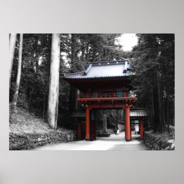Ancient Japanese Gate Poster (Front)