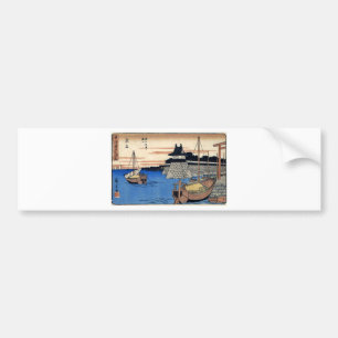 Ancient Japanese Painting Circa 1800's Bumper Sticker