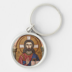 Ancient Jesus Mosaic Keychain