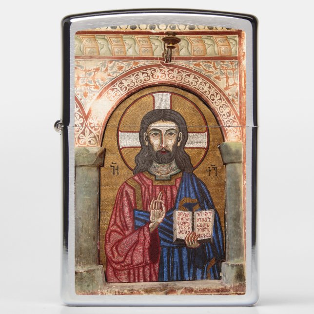 Ancient Jesus Mosaic Zippo Lighter (Front)