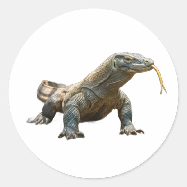 Ancient Komodo Dragon Indonesia Heritage Sticker (Front)