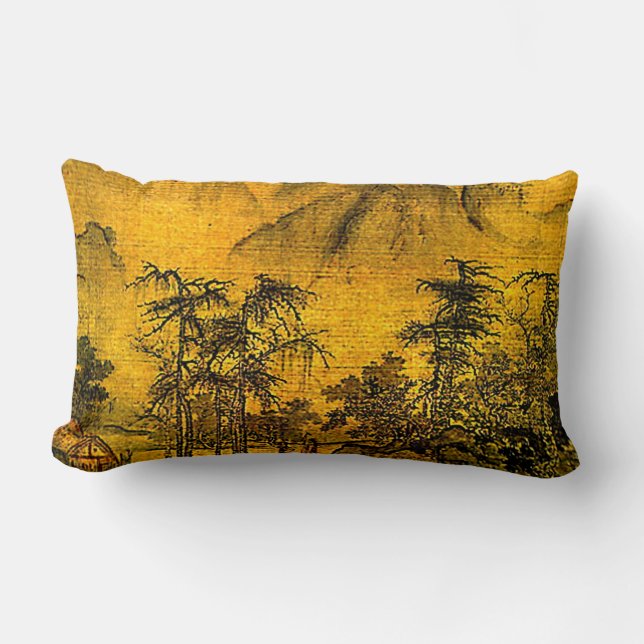 Ancient Landscape Lumbar Pillow (Front)