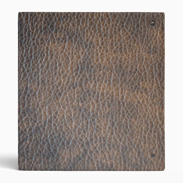 Ancient Leather with manusctript 3 Ring Binder (Back)