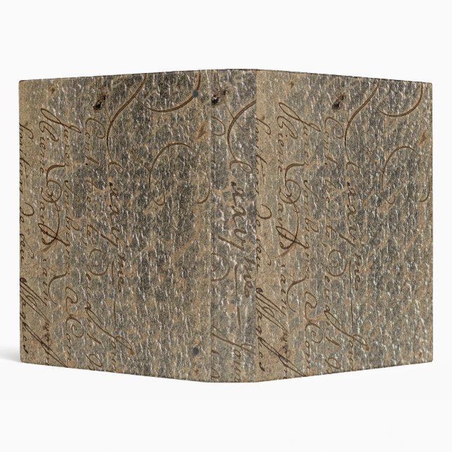 Ancient Leather with manusctript 3 Ring Binder (Background)