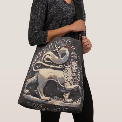 Ancient Lion of Judah Large Cross Body Bag