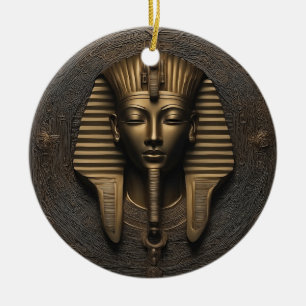 Ancient Luxuries Redefined - Pharaoh Elegance Ceramic Ornament