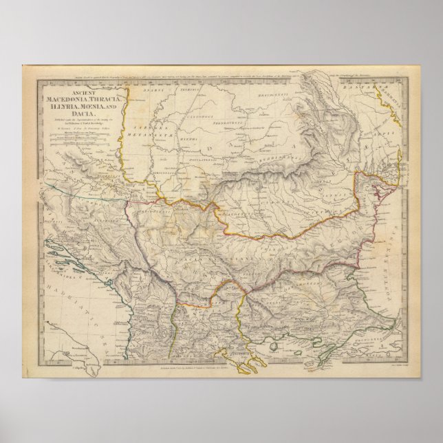 Ancient Macedonia, Thracia, Illyria Poster (Front)