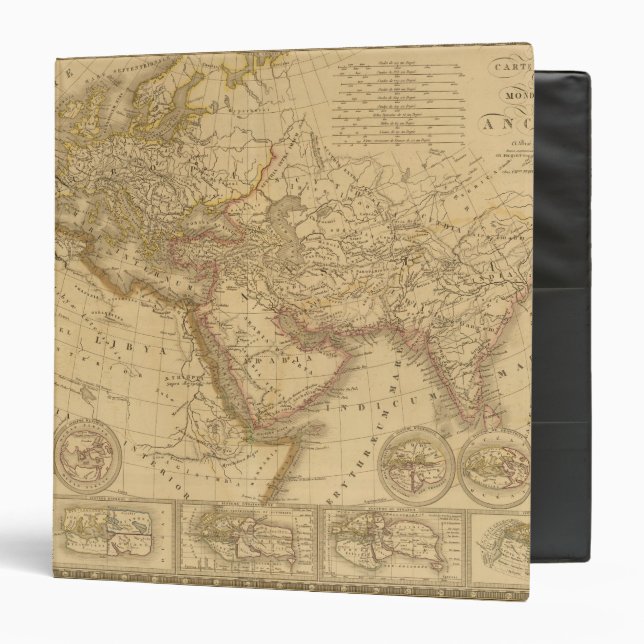 Ancient Map 3 Ring Binder (Front/Inside)