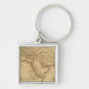 Ancient Map Keychain