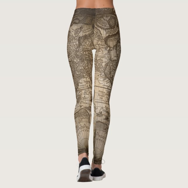 Ancient Map Leggings (Back)