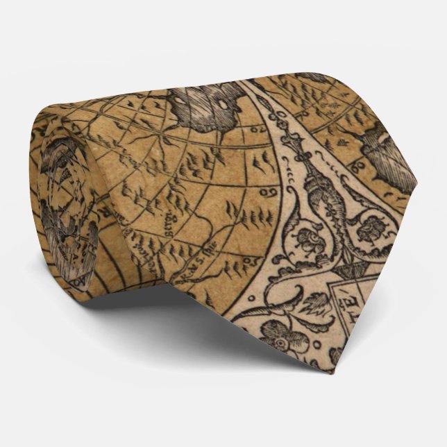 Ancient Map of The World (1531) Tie (Rolled)