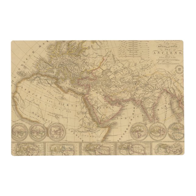 Ancient Map Placemat (Front)