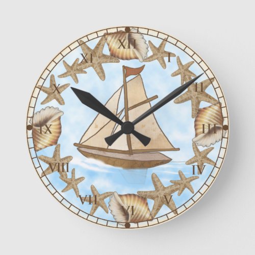 Ancient Mariner Round Clock