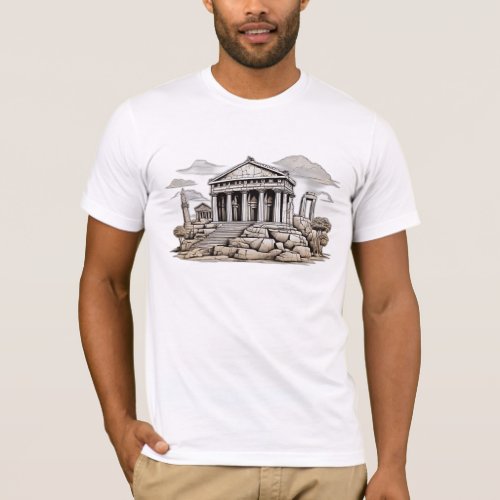 Ancient Marvels Landmarks of the Past T_Shirt