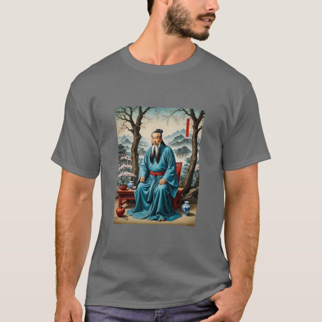 Ancient Master in Blossoms  Art Tee (Front)