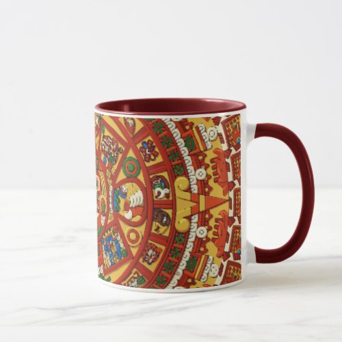 Ancient Mayan Aztec Calendar Coffee Mug Design 