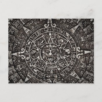 Ancient Mayan Calendar Postcard by bbourdages at Zazzle