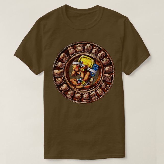 Ancient Mayan Calendar T-Shirt (Design Front)