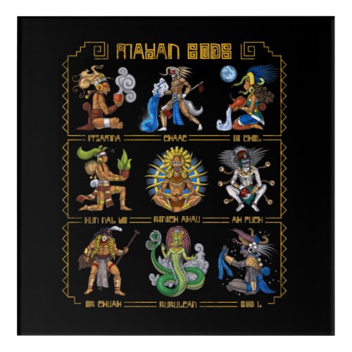 Ancient Mayan Gods Acrylic Print