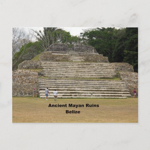 Ancient Mayan Ruins Belize Postcard