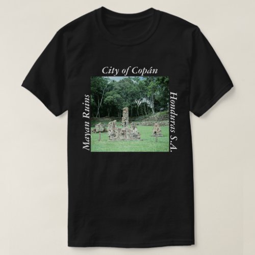 Ancient Mayan Ruins Copan Honduras Photo Design T_Shirt