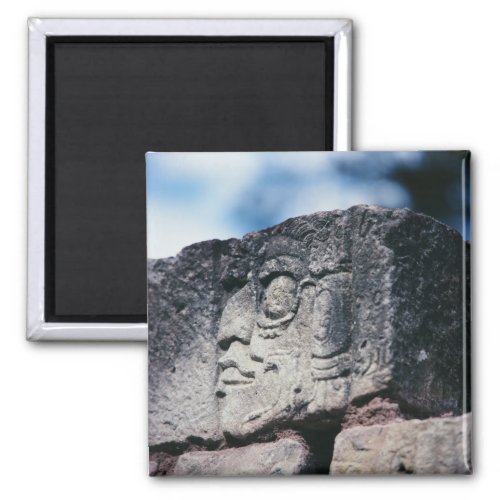 Ancient Mayan Ruins Photo Designed Color Magnet