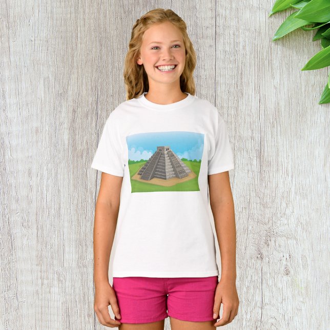 Ancient Mayan Temple Chichen Itza Pyramid T-Shirt (Creator Uploaded)