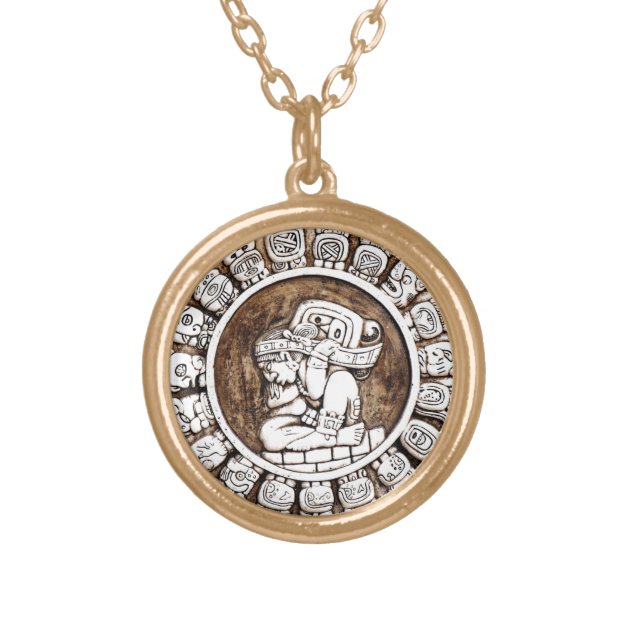 Mayan 2025 zodiac necklace