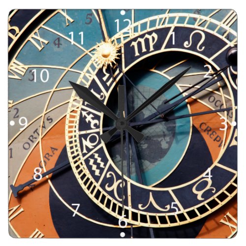 Ancient Medieval Astrological Clock Czech