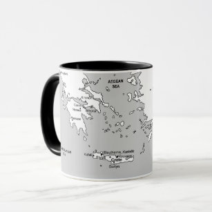 Ancient Mediterranean Map Mug