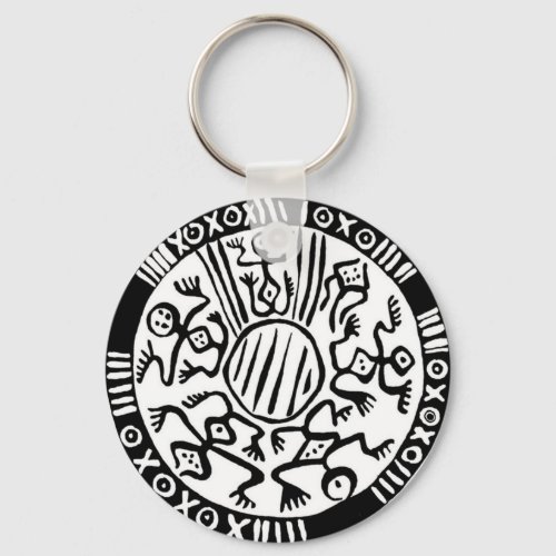 Ancient Mexican Design Keychain