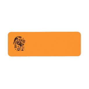 Ancient Mexican Return Address Label
