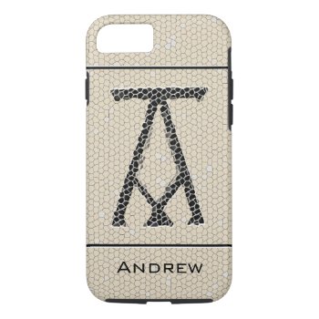 Ancient Monogram Letter A Iphone 8/7 Case by OldArtReborn at Zazzle