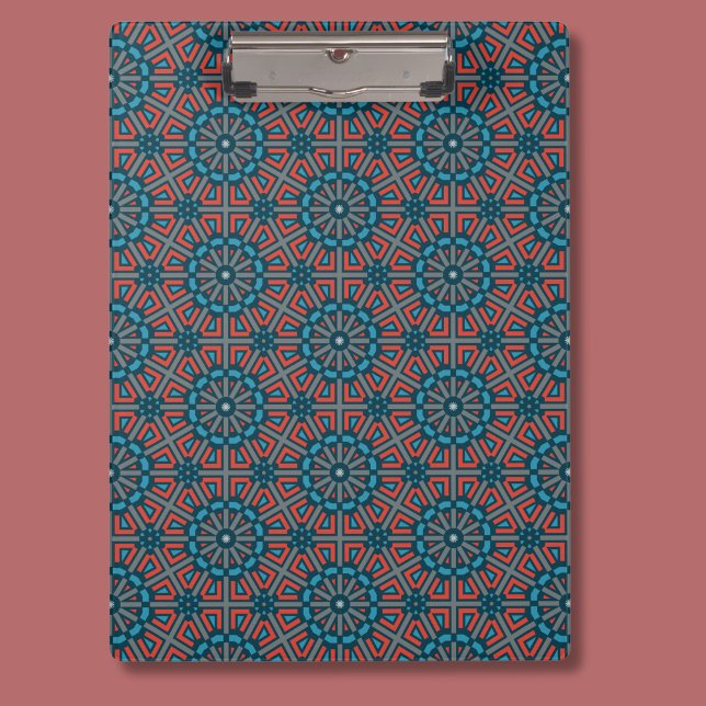 Ancient Mosaic Geometric Floral Pattern Clipboard (Creator Uploaded)