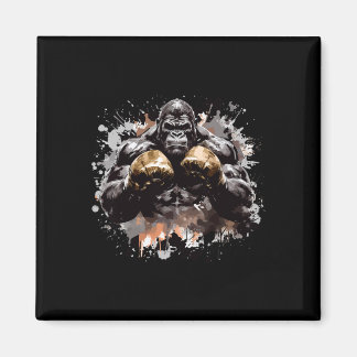 Ancient Motivation Inc Gorilla Boxing Champ Boxer Magnet