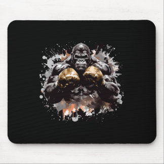 Ancient Motivation Inc Gorilla Boxing Champ Boxer Mouse Pad