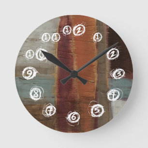 Ancient Musings II Round Clock