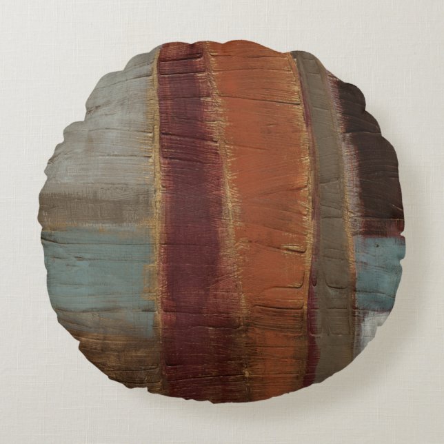 Ancient Musings II Round Pillow (Front)