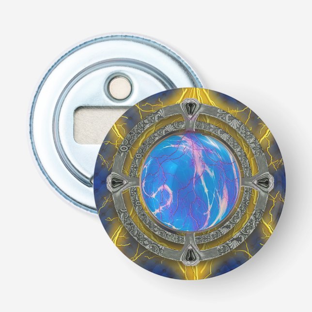 Ancient Mystical Tome of Magic Spells & Potions 7 Bottle Opener (Front)