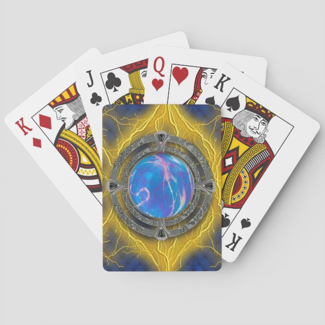 Ancient Mystical Tome of Magic Spells & Potions 7 Poker Cards (Back)