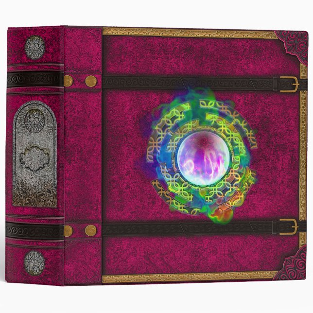 Ancient Mystical Tome of Magic Spells & Potions II 3 Ring Binder (Front/Spine)