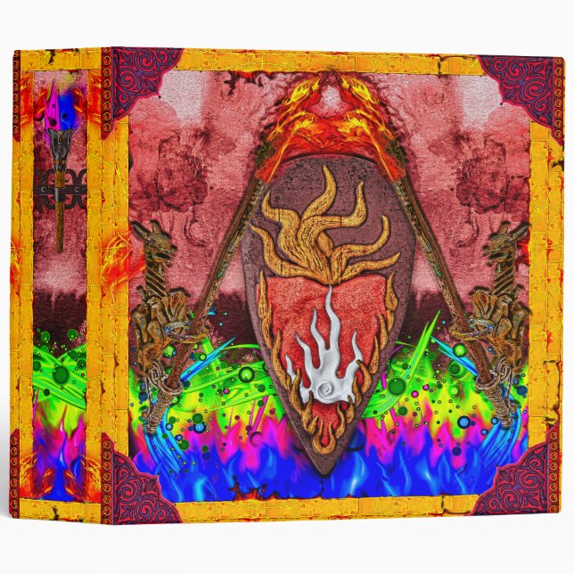 Ancient Mystical Tome of Magic Spells & Potions VI 3 Ring Binder (Front/Spine)