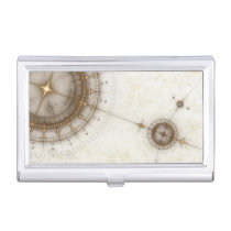 Ancient Nautical Chart, Grunge Business Card Case