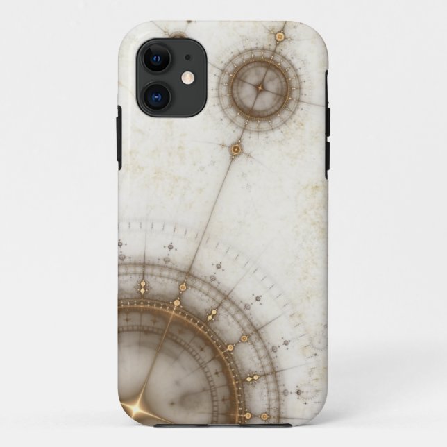Ancient Nautical Chart, Grunge Case-Mate iPhone Case (Back)