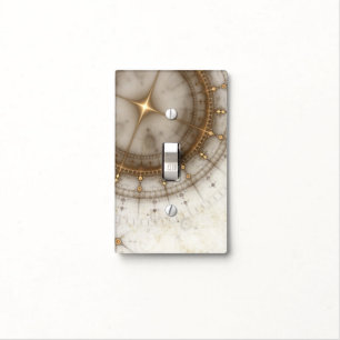 Ancient Nautical Chart, Grunge Light Switch Cover