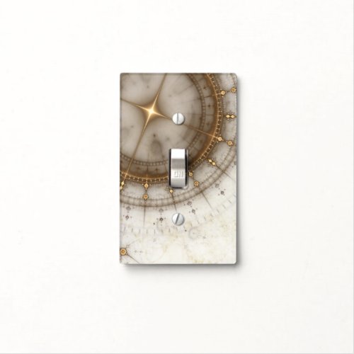 Ancient Nautical Chart Grunge Light Switch Cover
