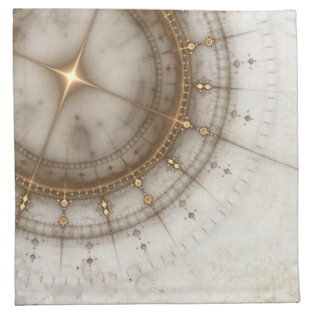 Ancient Nautical Chart, Grunge Napkin (Front)