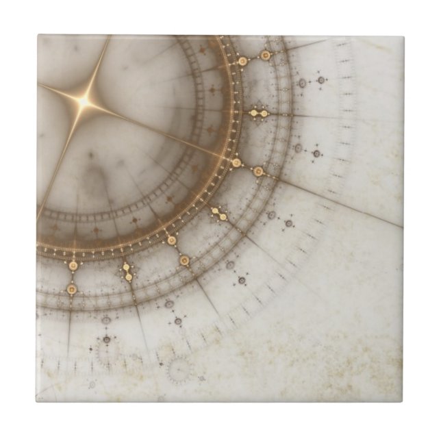 Ancient Nautical Chart, Grunge Tile (Front)